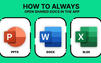 HOW TO Always open Microsoft Shared DOC Links in the App